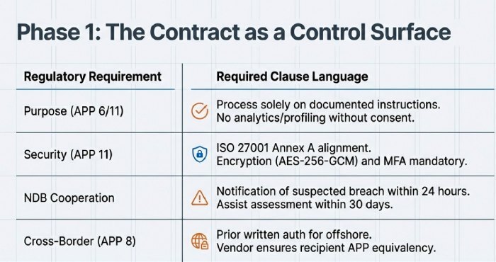 The contracts as a control surface