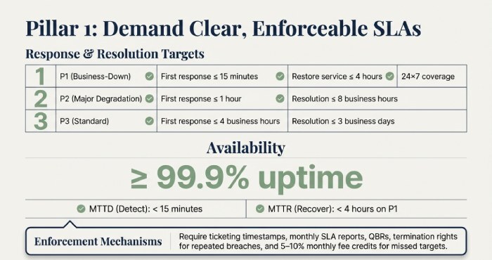 Demand clear, enforceable SLSs