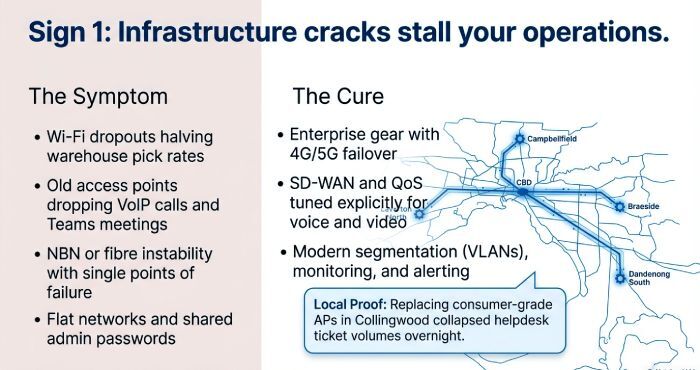 infrastructure cracks stall your operations