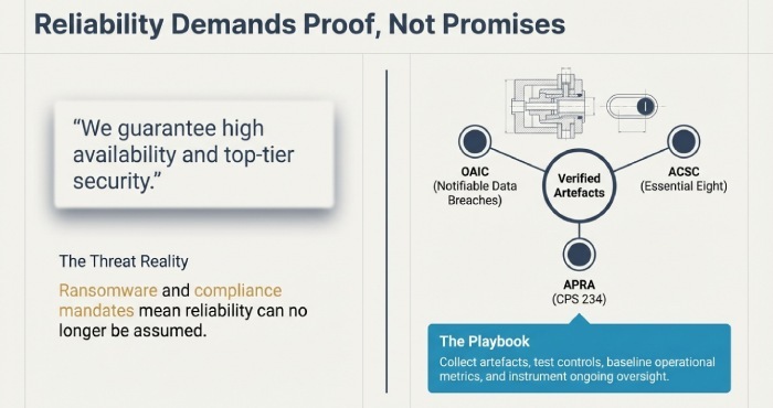 Reliability Demands Proof, not promises 