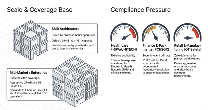 IT support scale and compliance demands