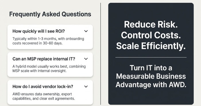MSP frequently asked questions
