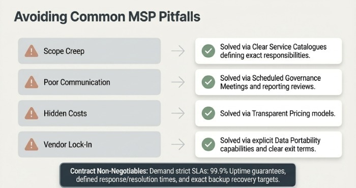 Avoiding common MSP pitfalls