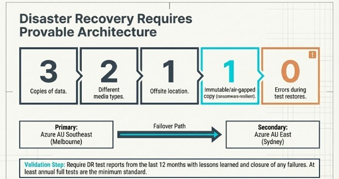 disaster recovery requires provable architecture